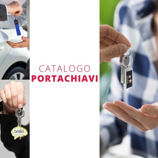 Portachiavi in vari materiali promozionali